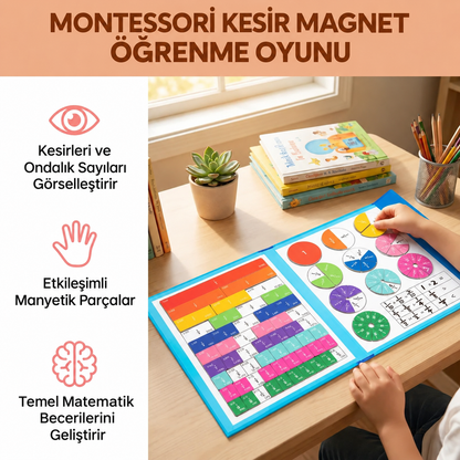 Montessori Manyetik Kesir Öğrenme Seti