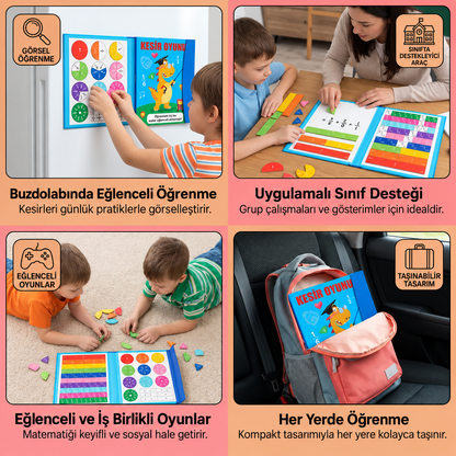 Montessori Manyetik Kesir Öğrenme Seti